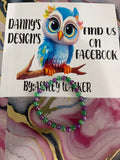 #122 Purple & Green Bracelet