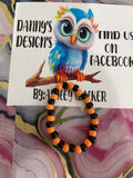 #100 Black & Orange Bracelet