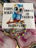 #67 Green, Pink & Blue Bracelet