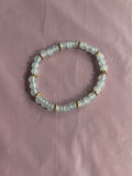 #141 Light Blue & Gold Bracelet