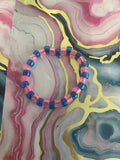#98 Baby Pink & Blue Bracelet