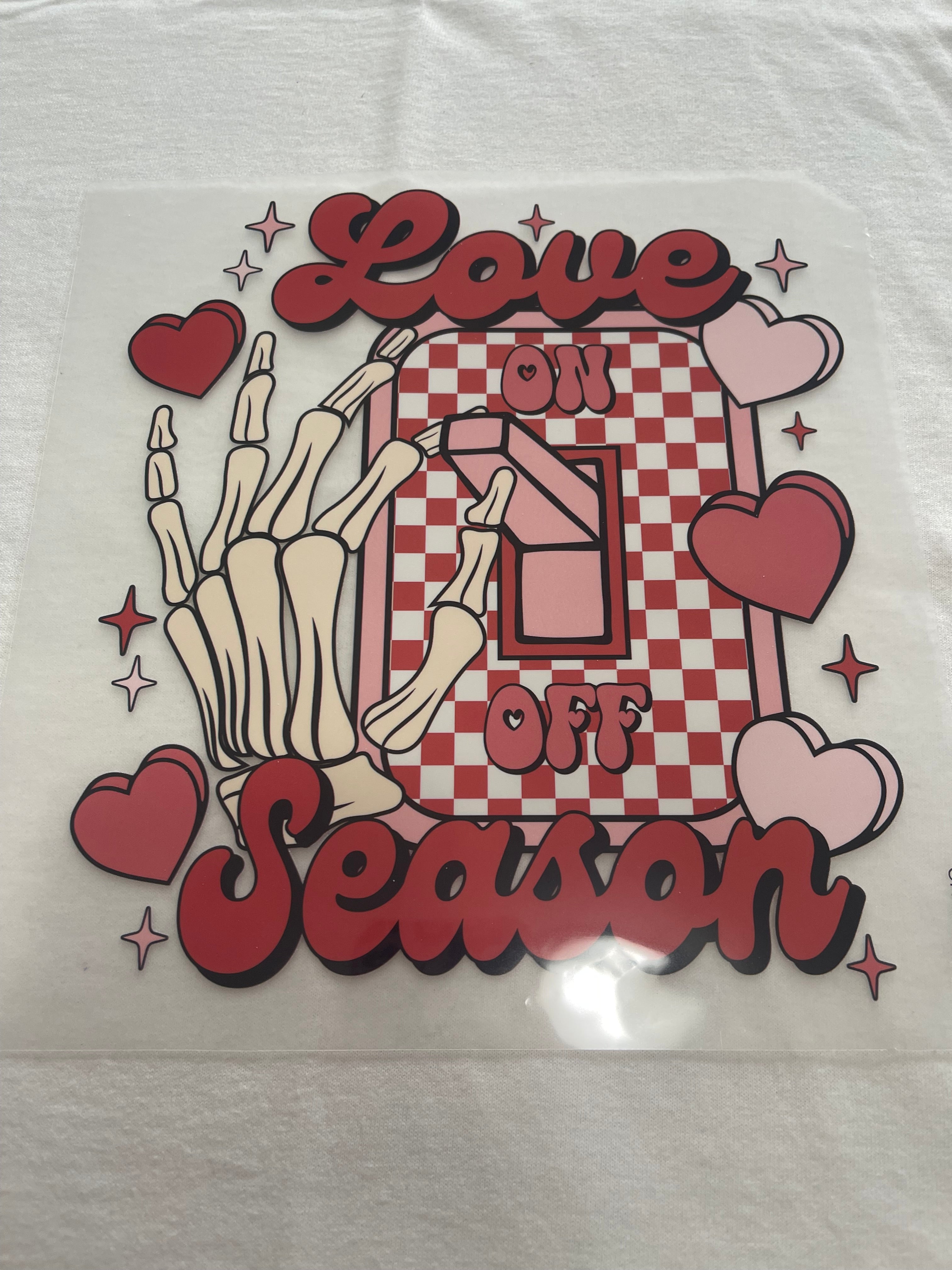 Love Season Valentines~~Dtf T-shirt Design