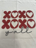 XOXO Y'all Valentine~~Dtf t-shirt Design