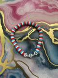 #20 USA Red,White & Blue Bracelet