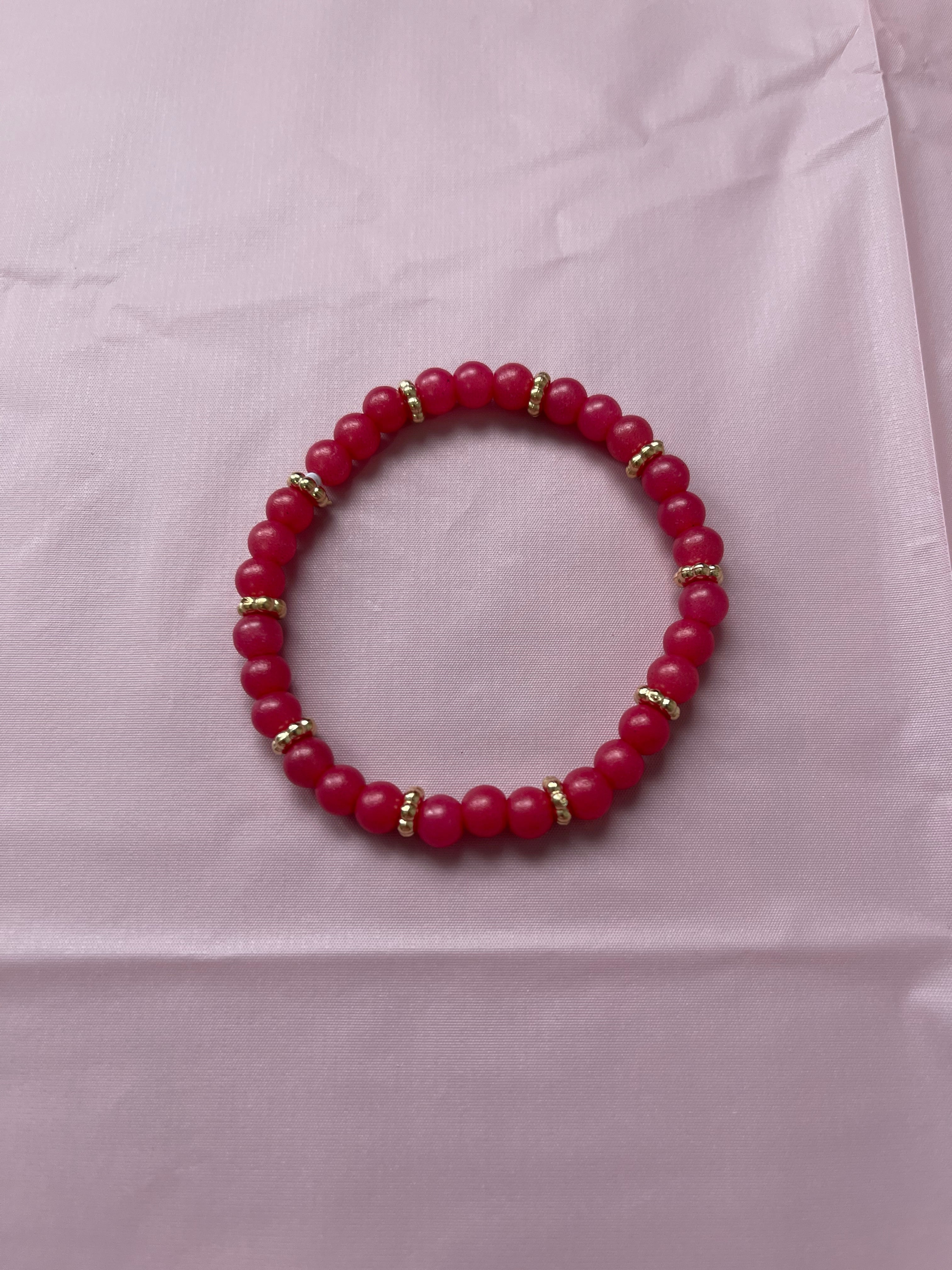 #69 Pink & Gold Bracelet