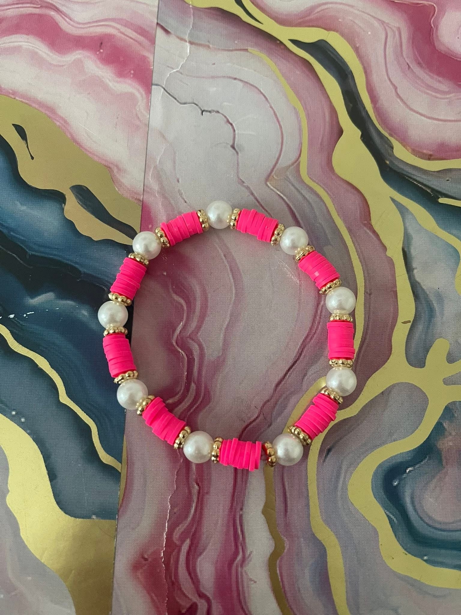 #13 Hot Pink Bracelet