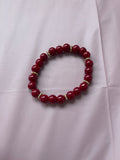 #74 Maroon & Gold Bracelet