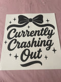 Crashing Out~~Screen Print T-shirt Design