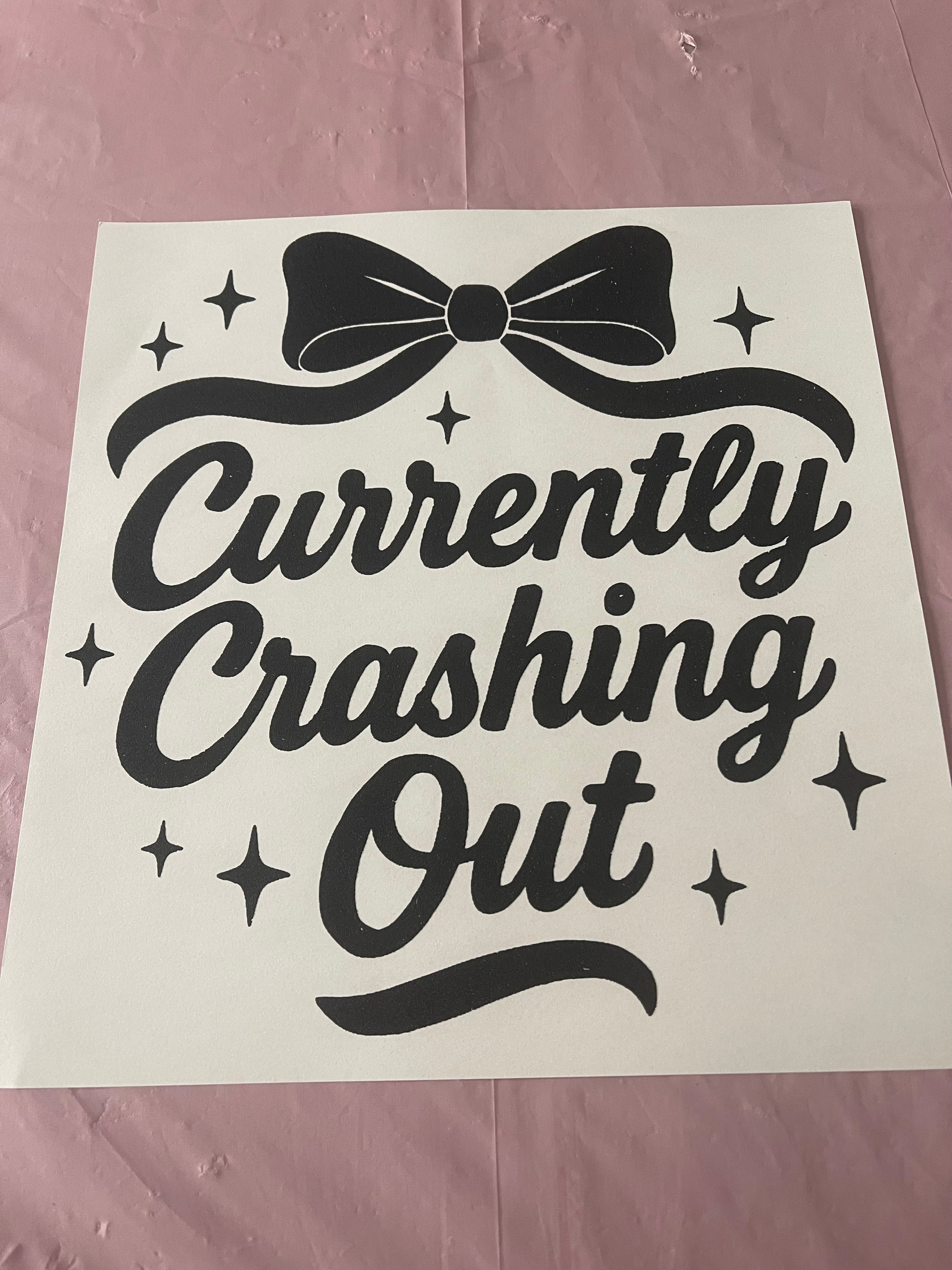 Crashing Out~~Screen Print T-shirt Design