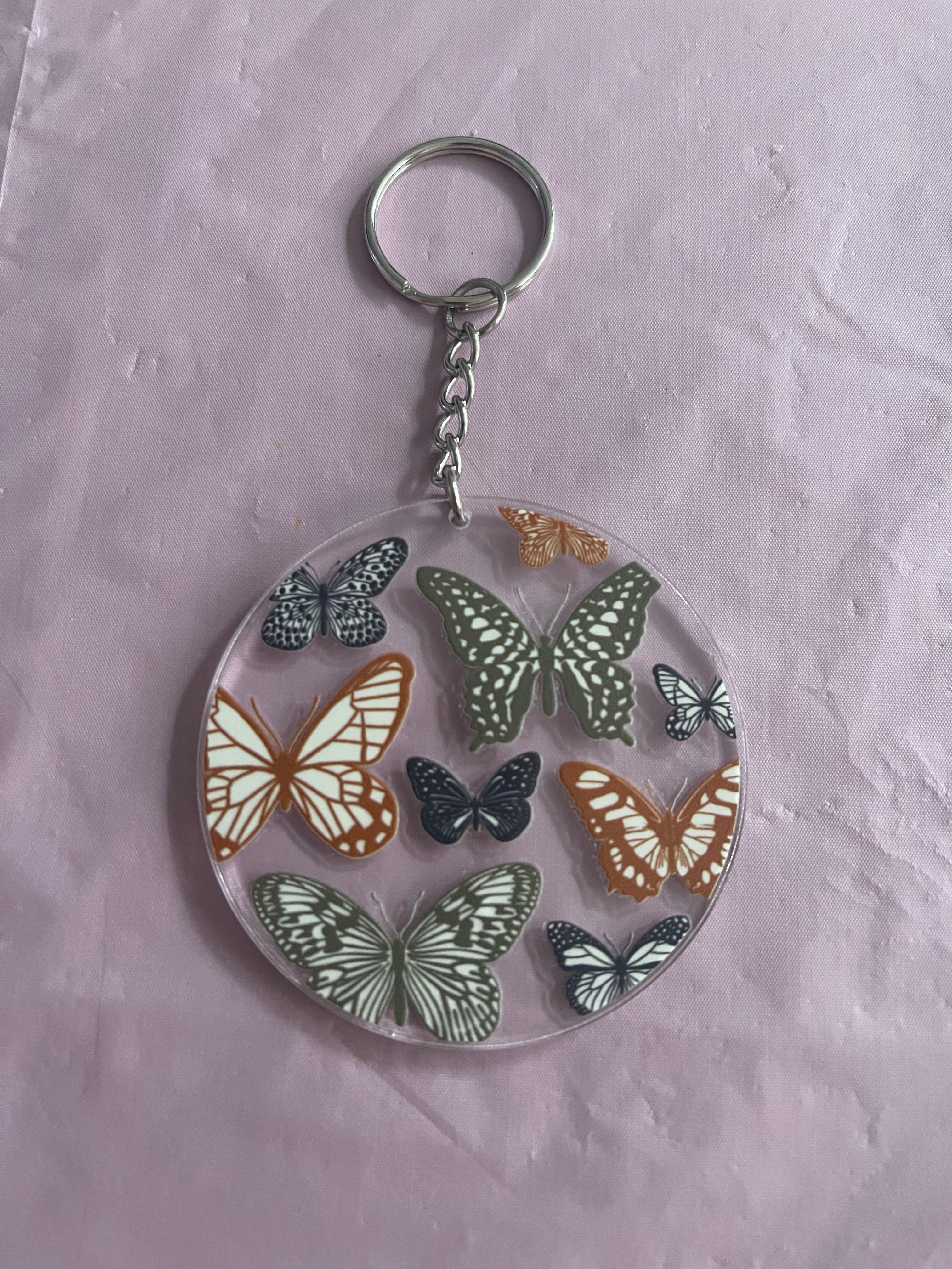 #63 Butterfly Babe~~Keychain