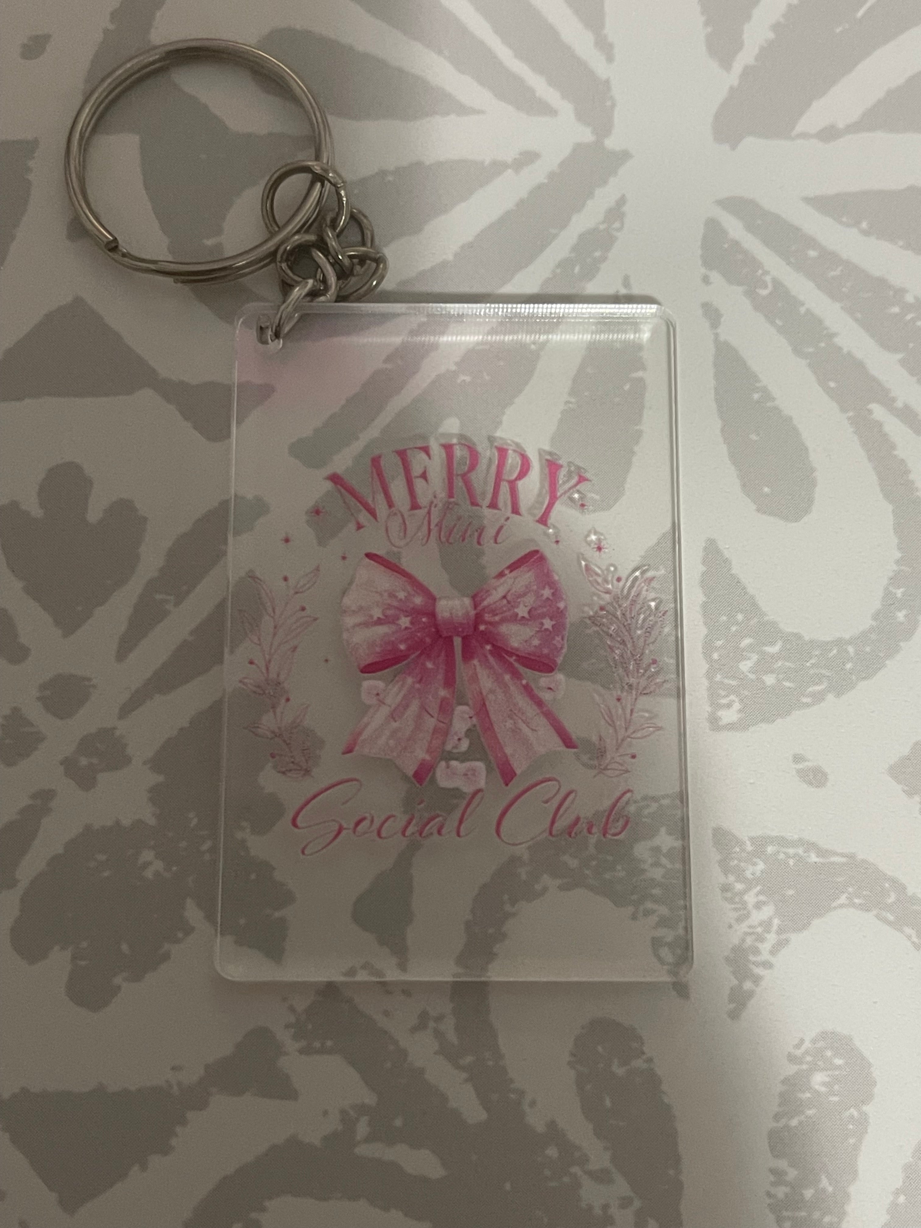 #29 Merry Mini Social Club~~Keychain