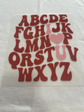 ABC I Love You Valentine~~Dtf t-shirt