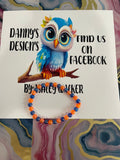 #148 Orange & Blue Bracelet