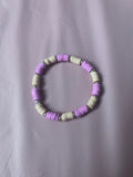 #195 Violet & Beige Bracelet
