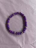 #139 Purple & Gold Bracelet