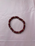 #44 Maroon & Gold Bracelet