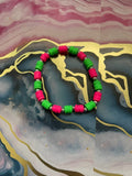 #21 Hot Pink & Green Bracelet