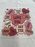 Love You Valentines~~Dtf t-shirt Design