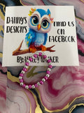 #93 Sliver & Pink Bracelet