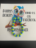 #92 Lime Green & Blue Bracelet