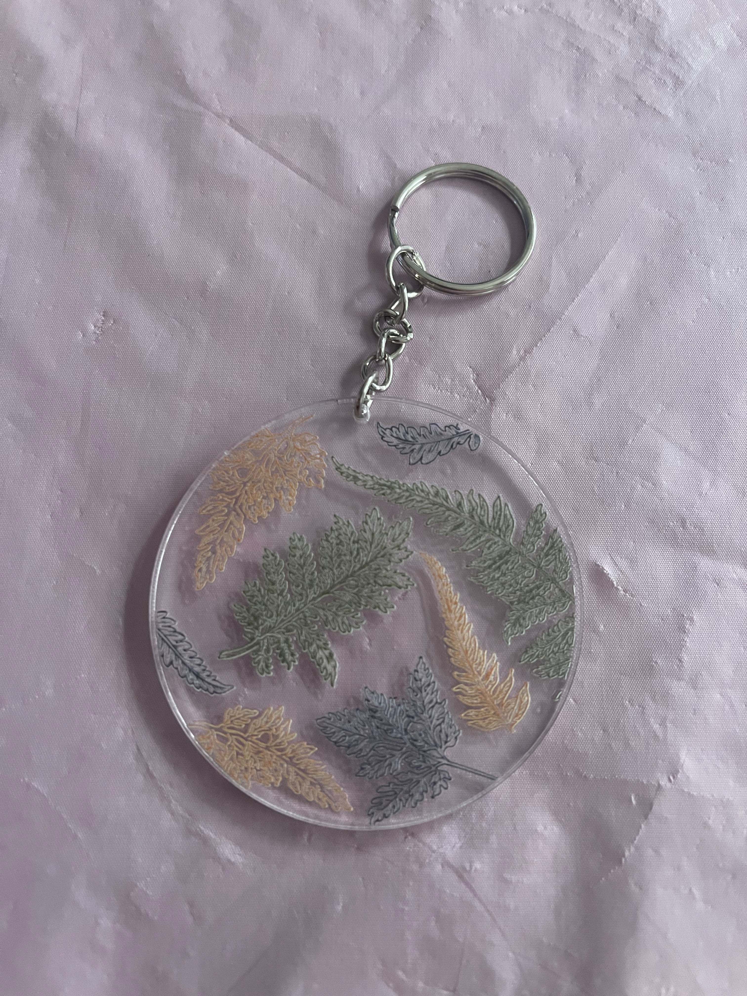 #61 Whispering Leaves~~Keychain