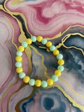 #120 Mint & Yellow Bracelet