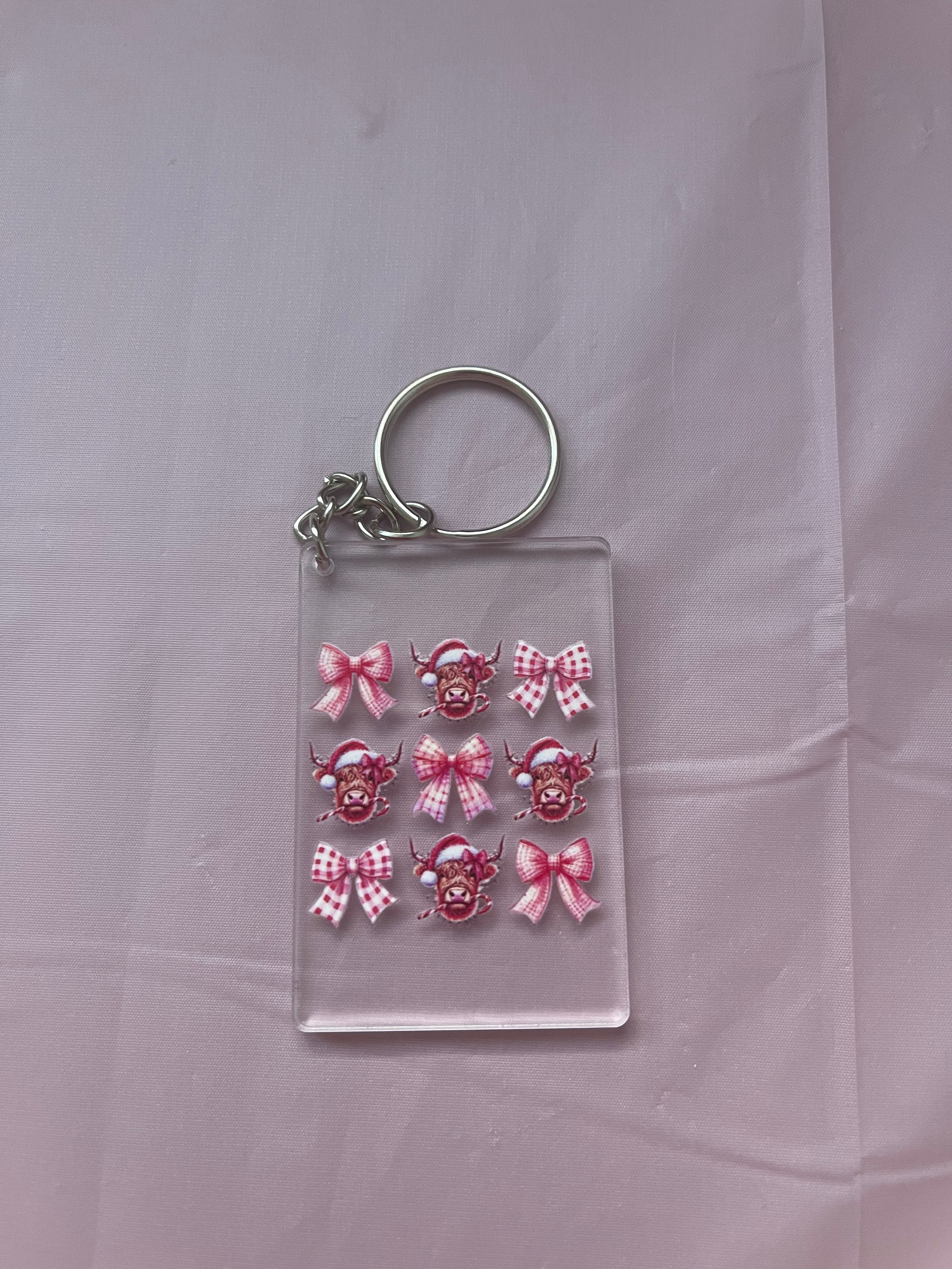 #10 Cows & Bows~~Keychain