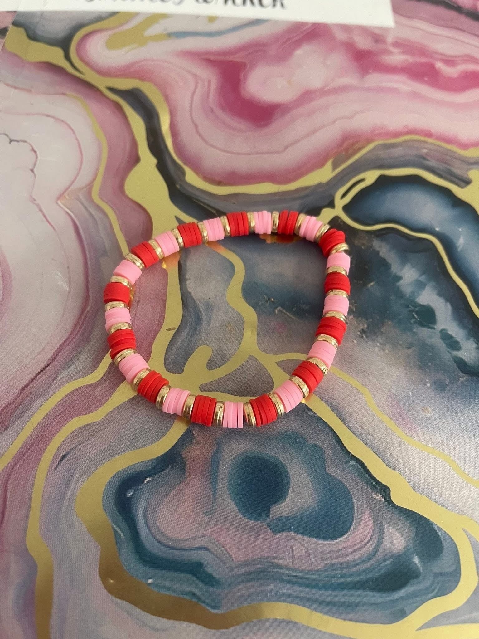 #02 Pink & Red Bracelet