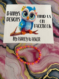 #78 Orange & Hot Pink Bracelet