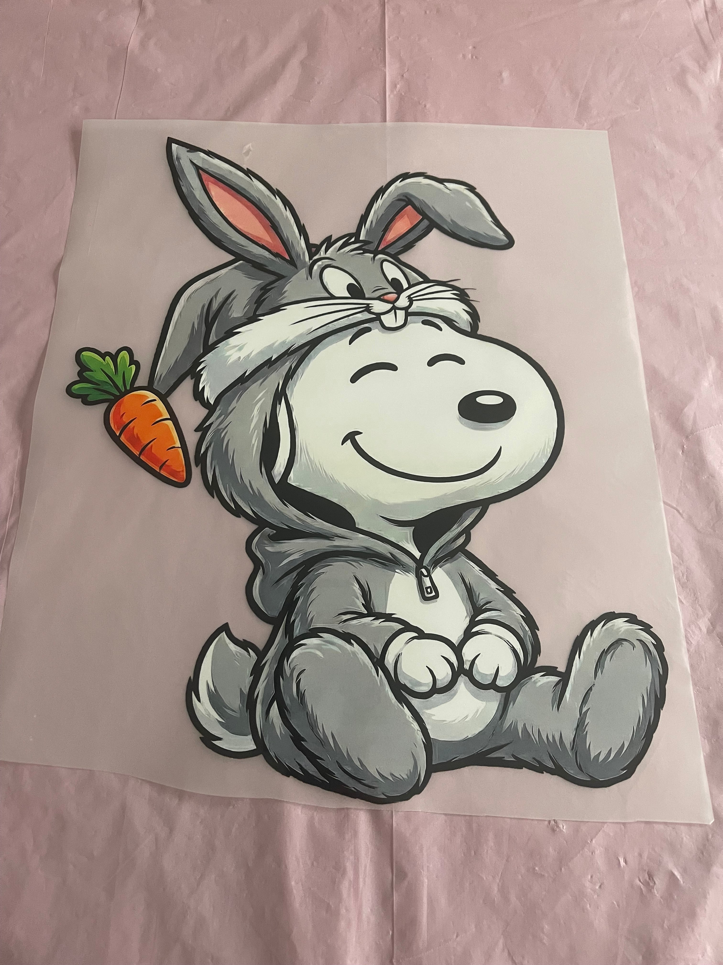 Bunny Snoop~~Dtf T-shirt Design