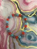 #46 Red, Black & Blue Bracelet