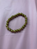 #103 Light Green & Gold Bracelet