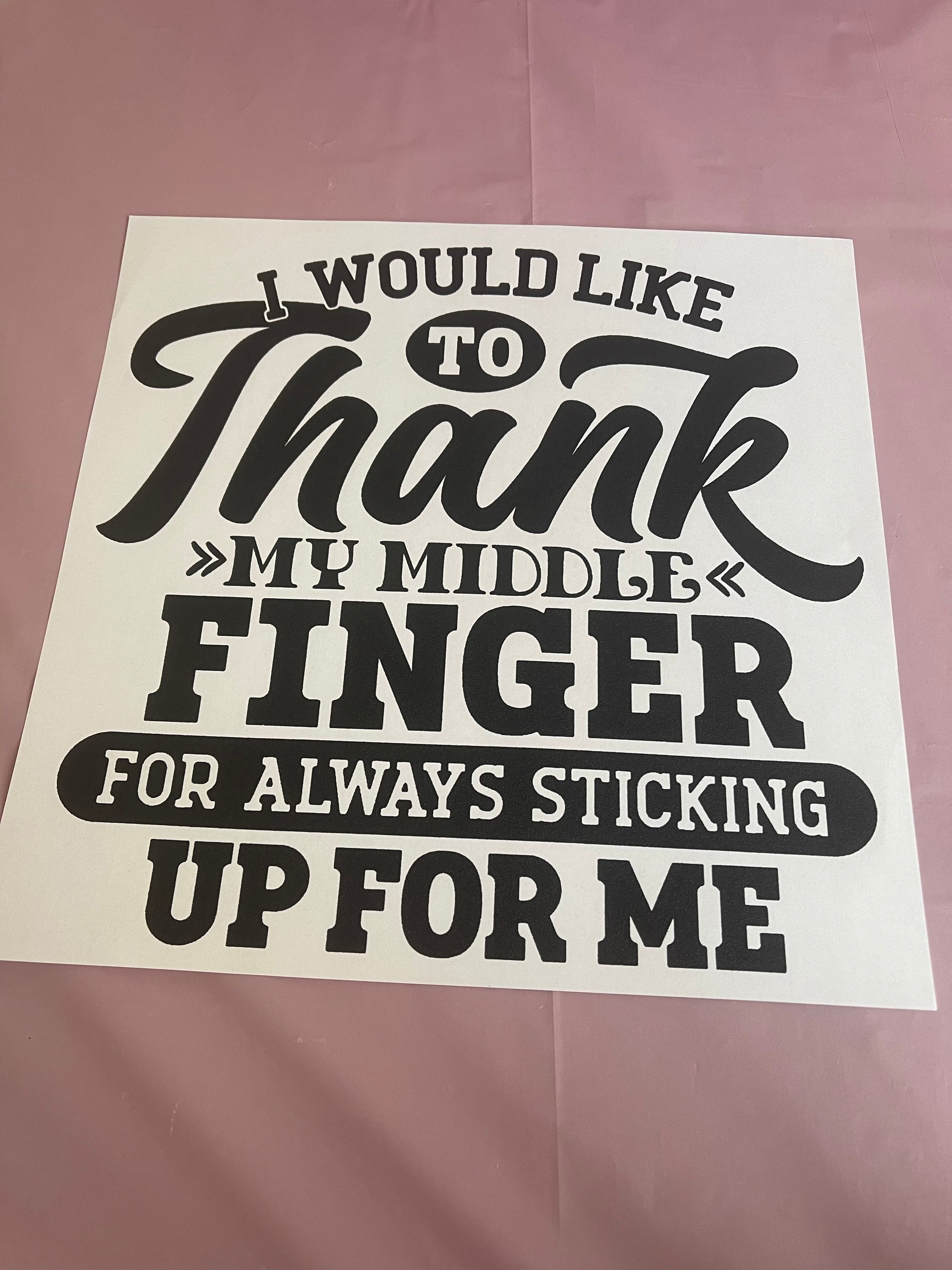 I would like to Thank~~Screen Print T-shirt Design