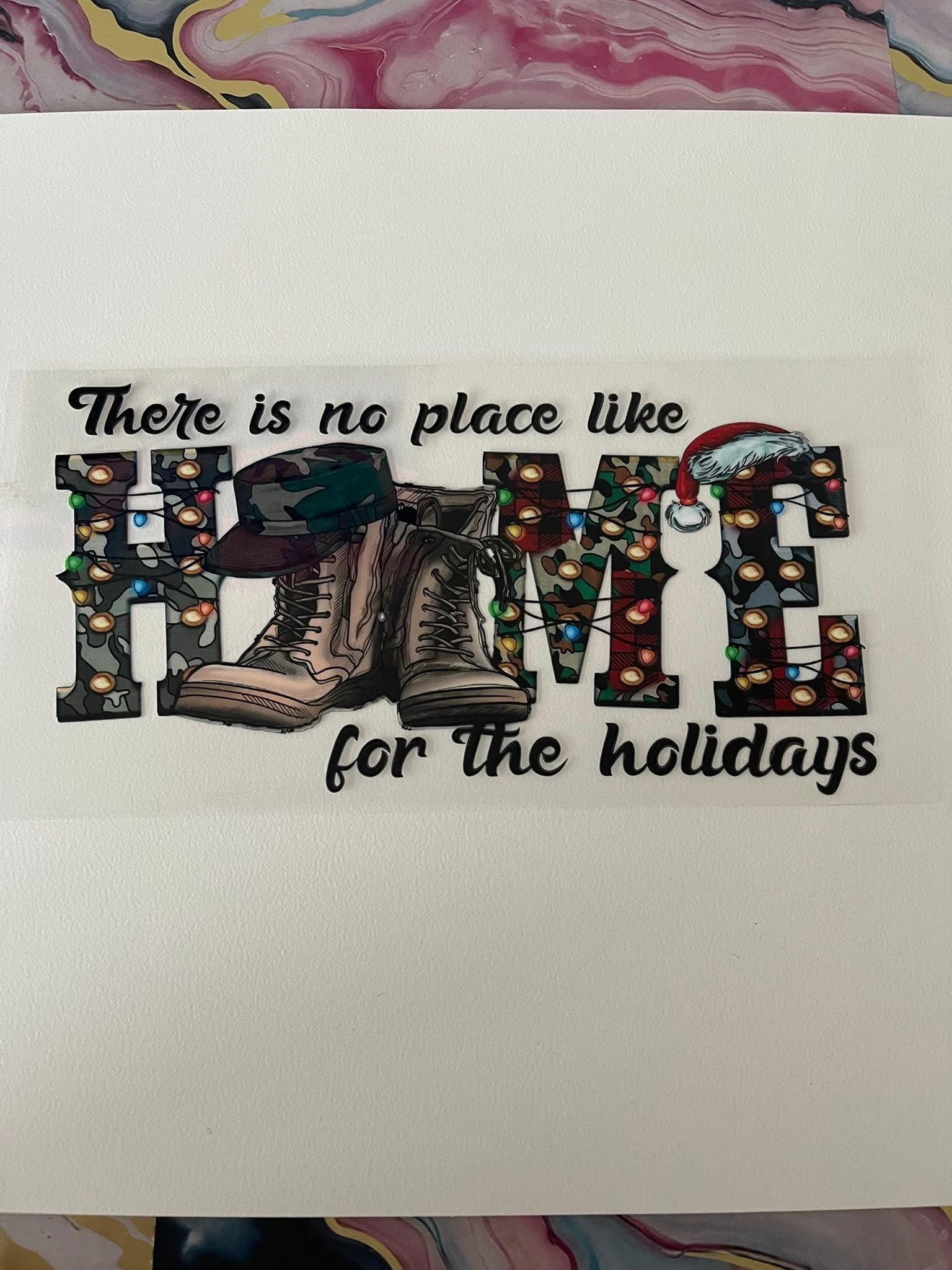 #84 Home for the Holidays~~UV DTF CUP WRAP