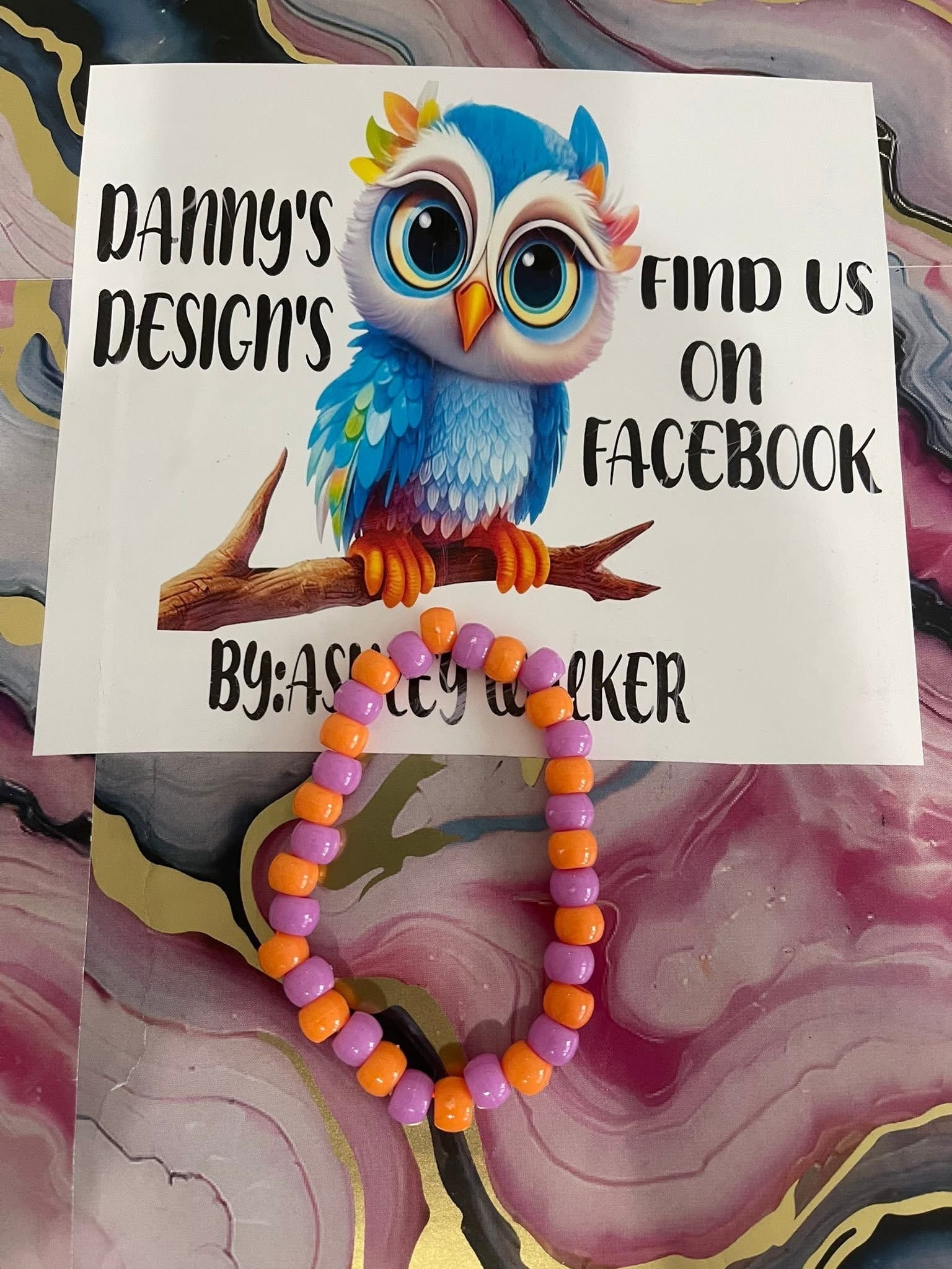 #38 Violet & Orange Bracelet