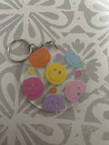 #01 Smiley Faces~~Keychain