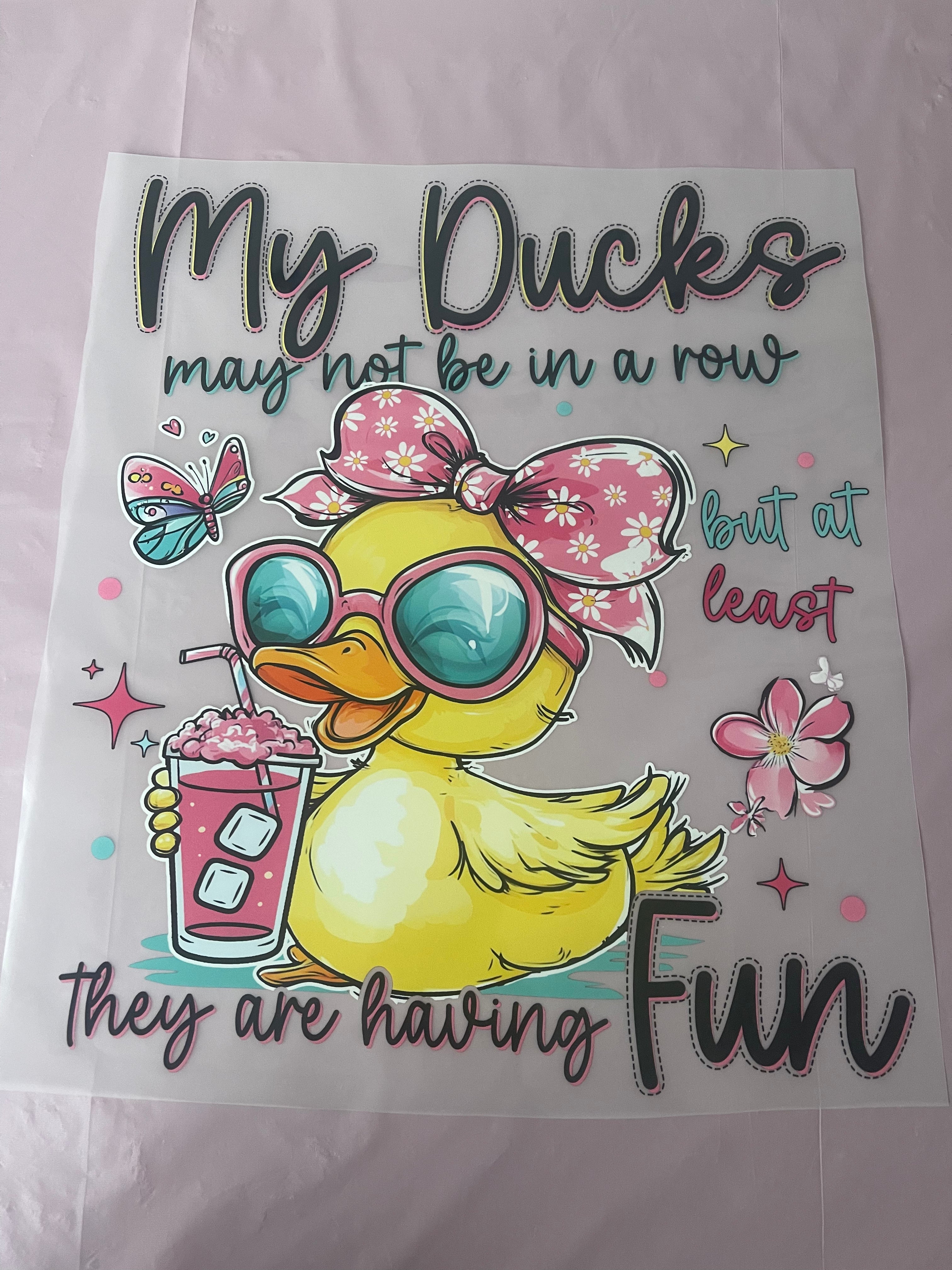 My Ducks~~Dtf T-shirt Design