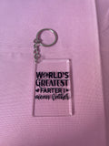 #112 Worlds Greatest Farter~~Keychain
