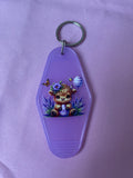 #123 Purple Cow~~Keychain