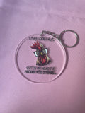 #137 I May Look Calm But~~Keychain