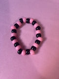 #1 pink & black~~Bracelet