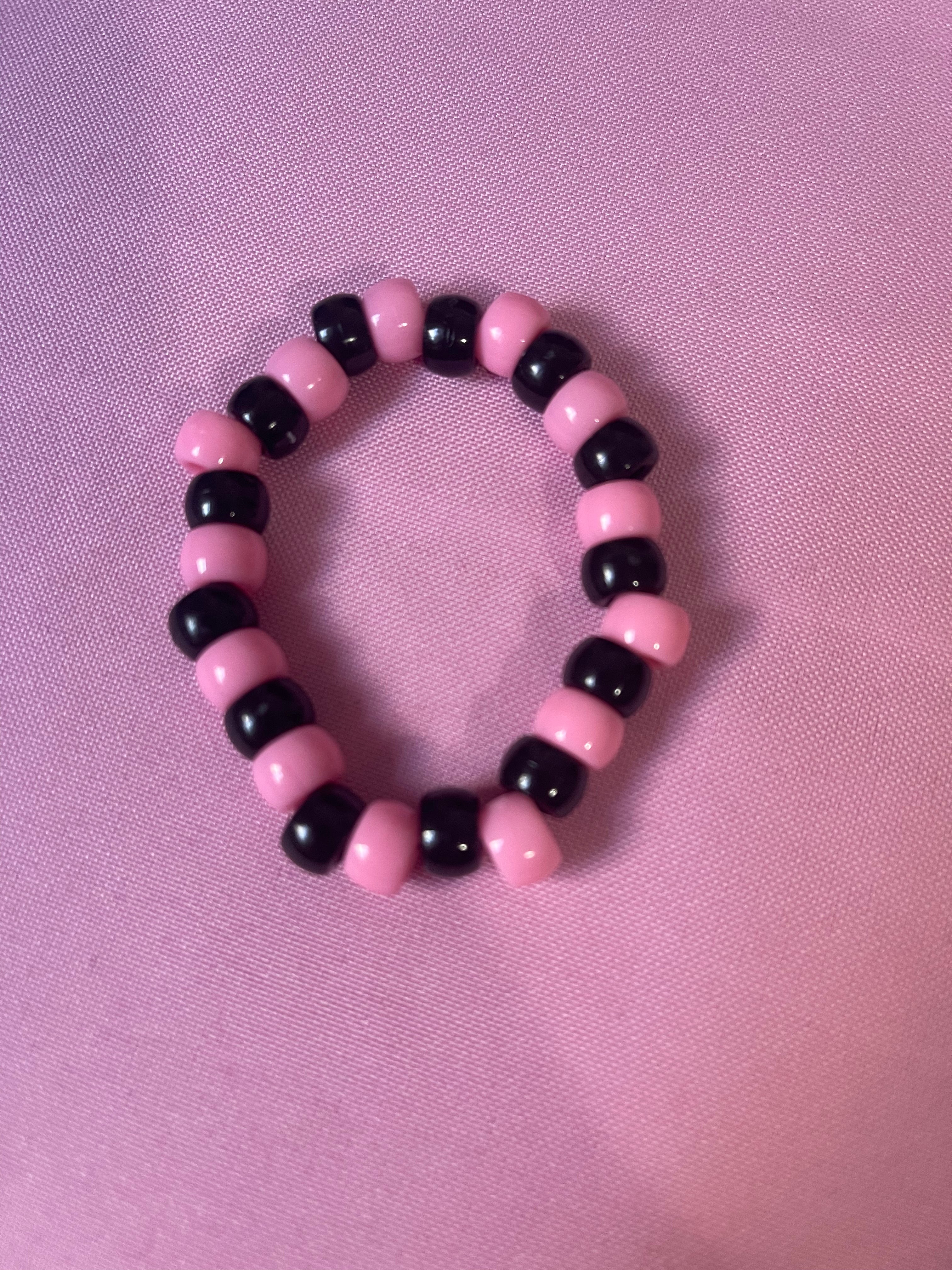 #1 pink & black~~Bracelet