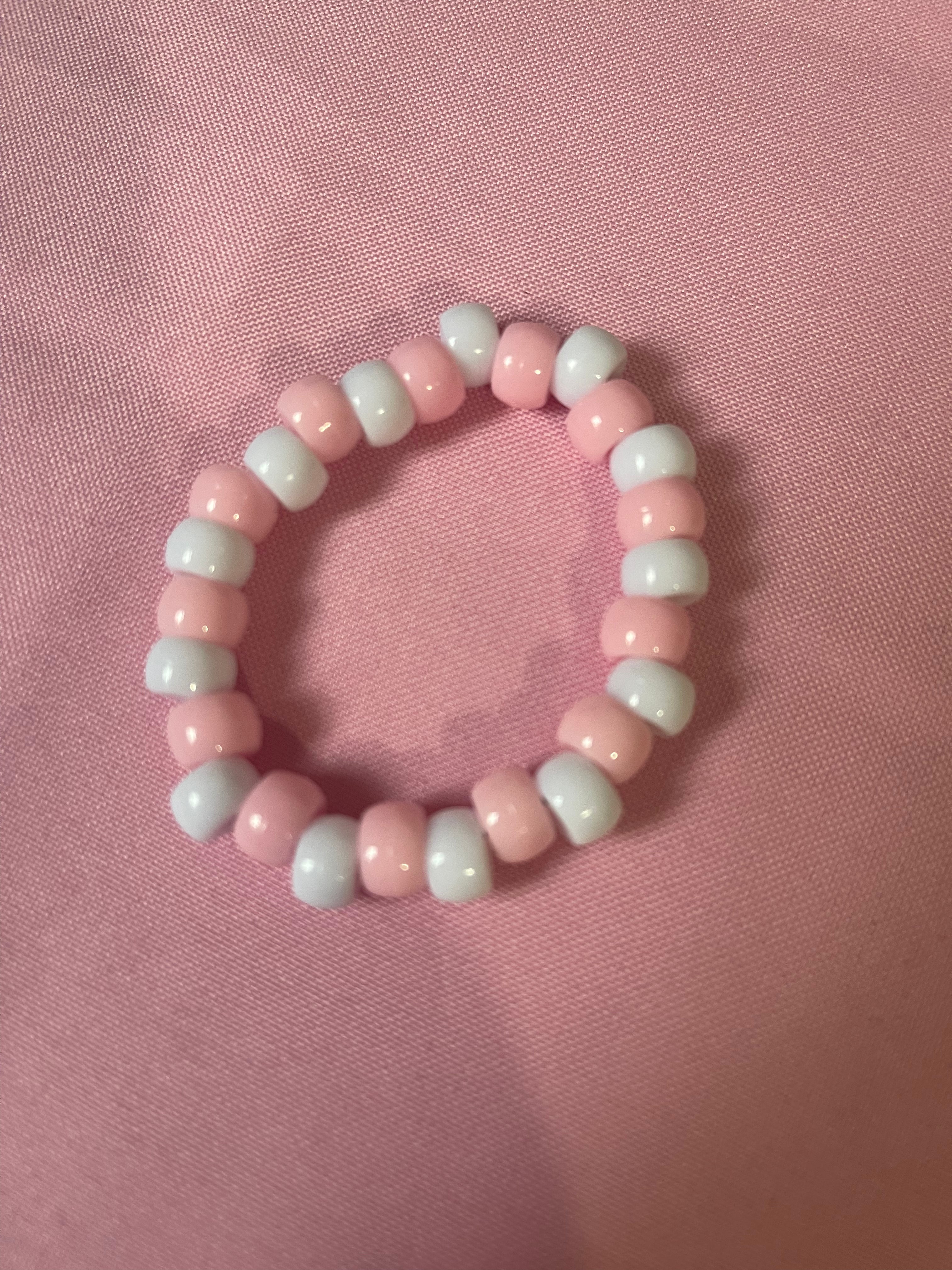 #5 Baby Pink & White~~Bracelet