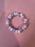 #6 Violet,Baby Pink & White~~Bracelet