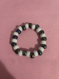 #10 Oil Spill & White~~Bracelet