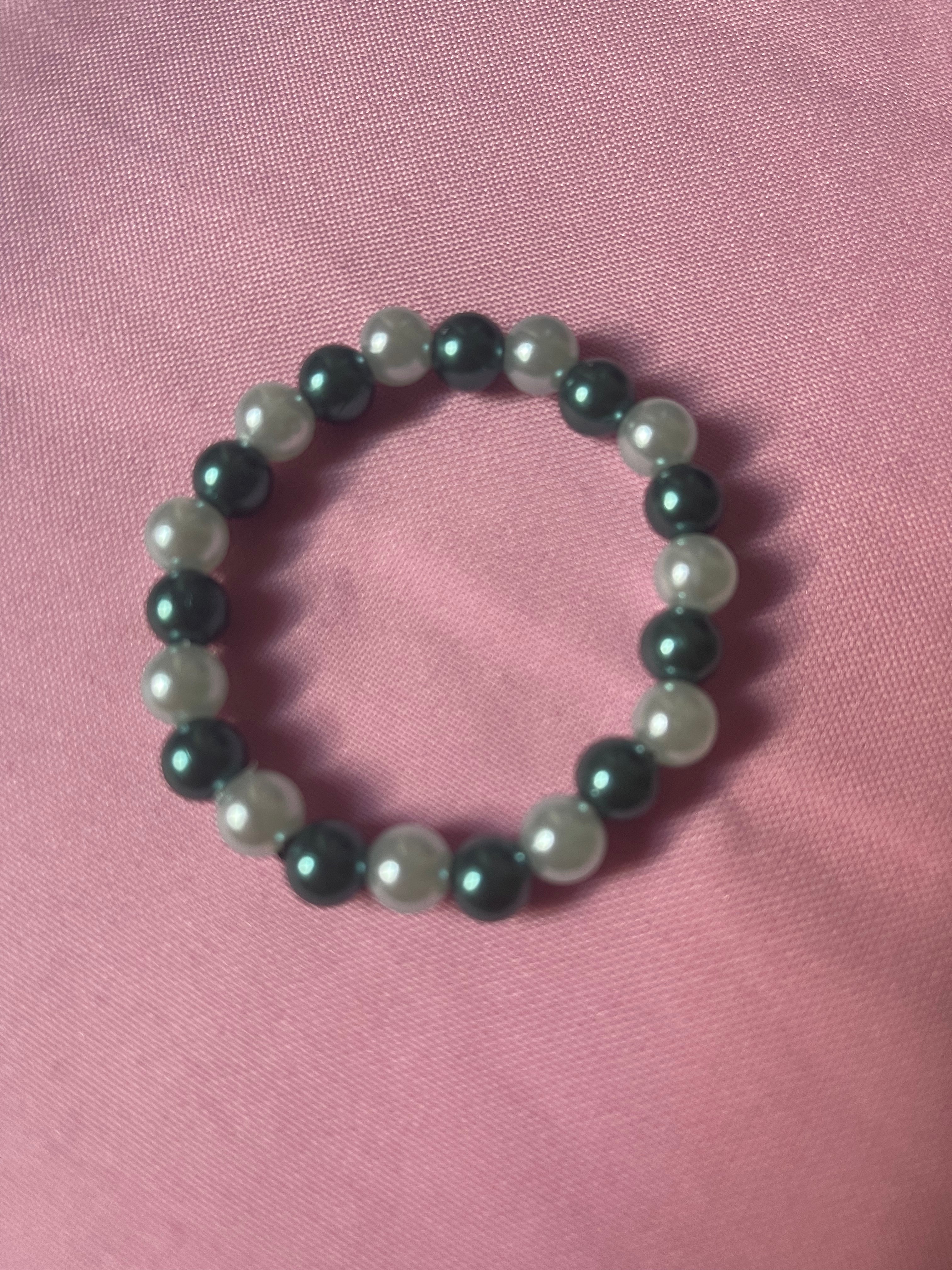 #13 Light Blue & Emerald Green~~Bracelet