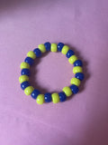 #18 Yellow & Dark Blue~~Bracelet