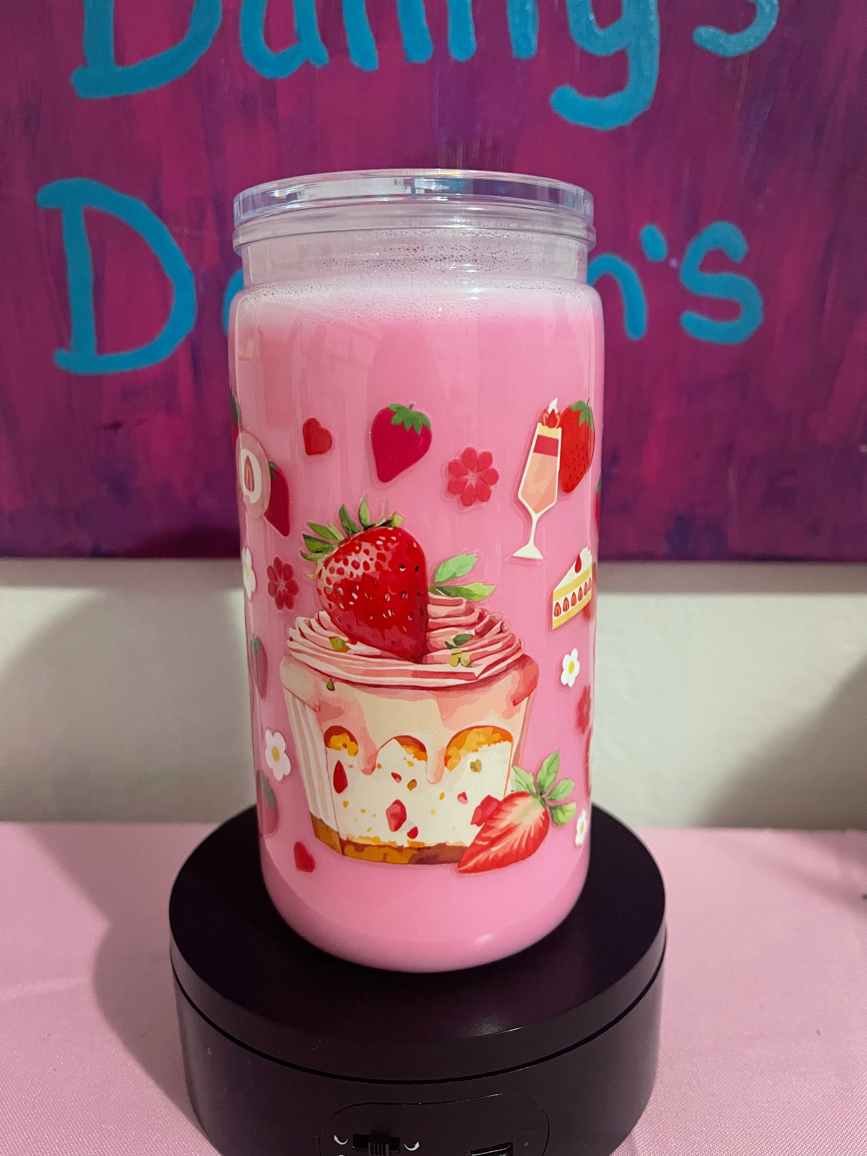 Danny’s Strawberry Swirl~~Snow Globe Cup