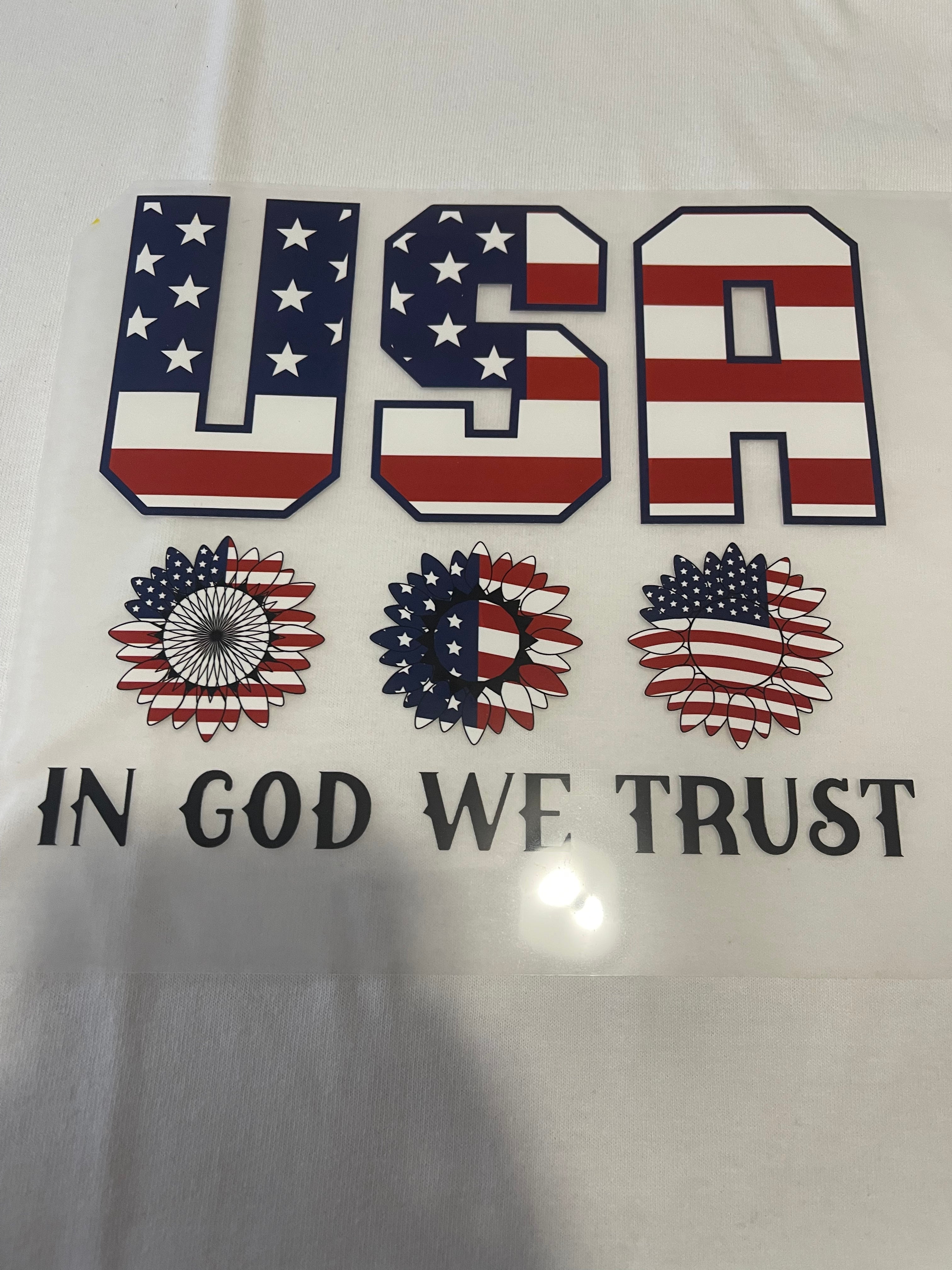 In God We Trust~~Dtf T-shirt Design