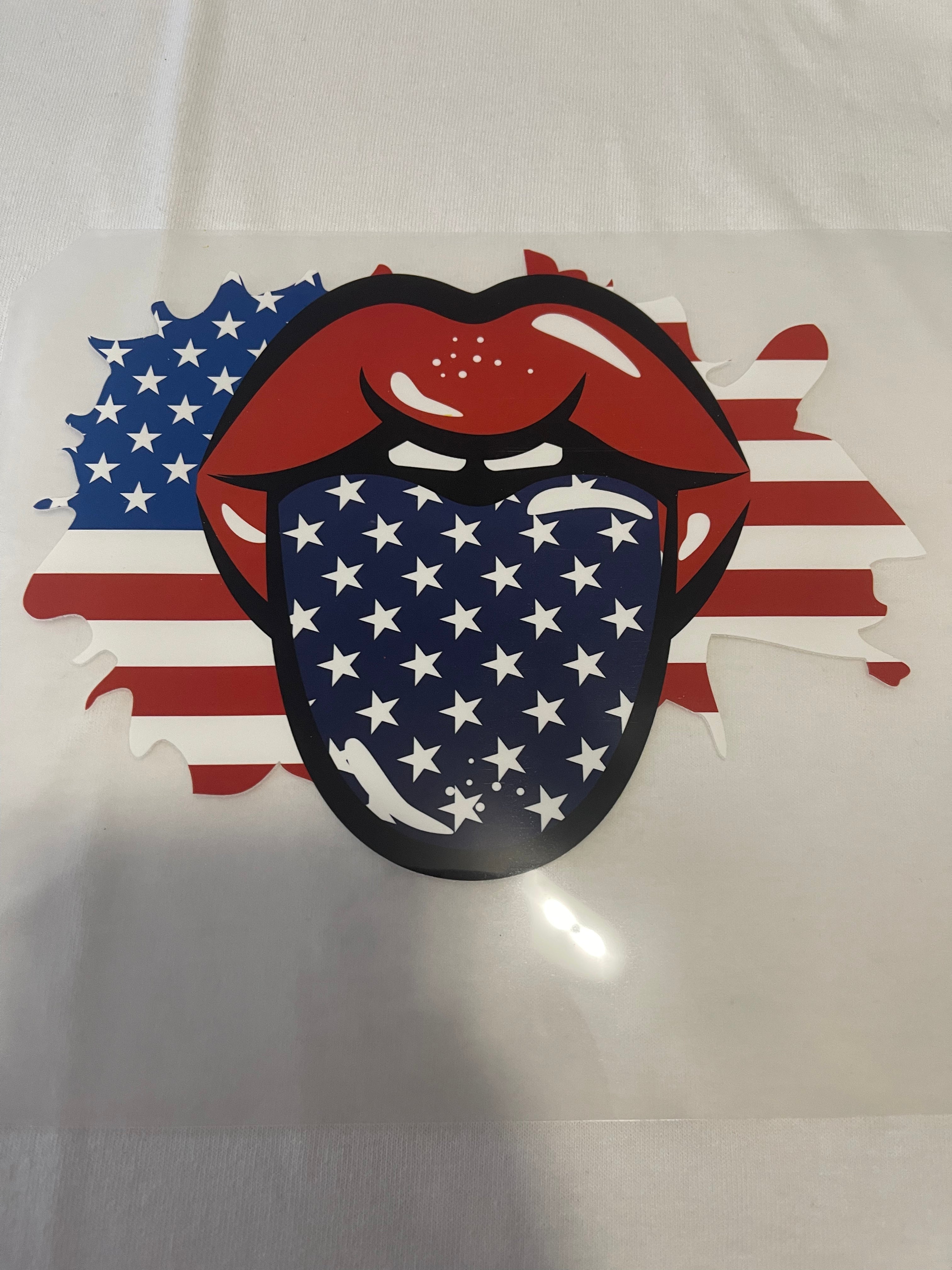 USA Lips~~Dtf T-shirt Design